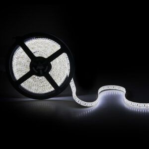 Tira de 204 LEDs/M 60W 4700Lm CRI85 2700ºK SMD3014 12VDC IP65 x5M 40.000H