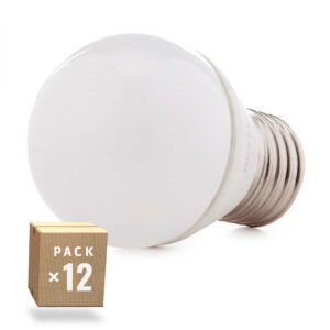 Pack 12 Lámparas LEDs 2835SMD E27 5W 410Lm 40.000H