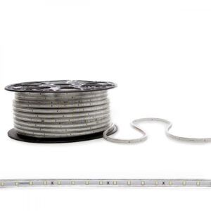 Tira de 60 LEDs/M 6W 337Lm 2700ºK SMD2835 220VAC IP65 x1M 40.000H
