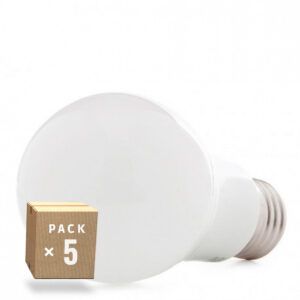 Pack 5 Bombillas LED E27 5W 421Lm 2700ºK 40.000H