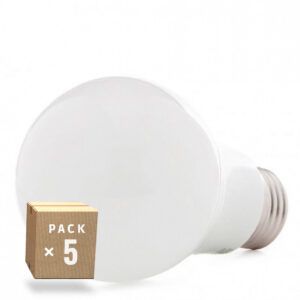 Pack 5 Bombillas LED E27 9W 1000Lm 2700ºK 40.000H