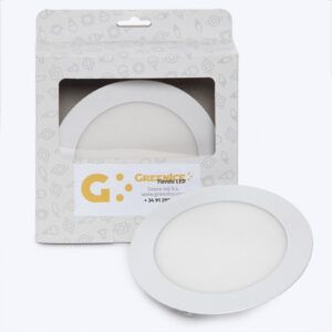 Placa LED 9W 673Lm 2700ºK Circular Estuche Personalizado 40.000H