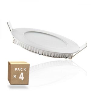 Pack 4 Placas LED 6W 600Lm 2700ºK 40.000H