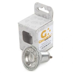 Bombilla LED GU10 7W 515Lm 2700ºK Estuche Personalizado 40.000H