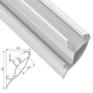 Perfíl Aluminio CONVA 2,02M