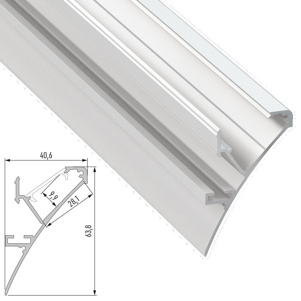 Perfíl Aluminio LOGI 2,02M