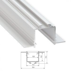 Perfíl Aluminio SUBLI 2,02M