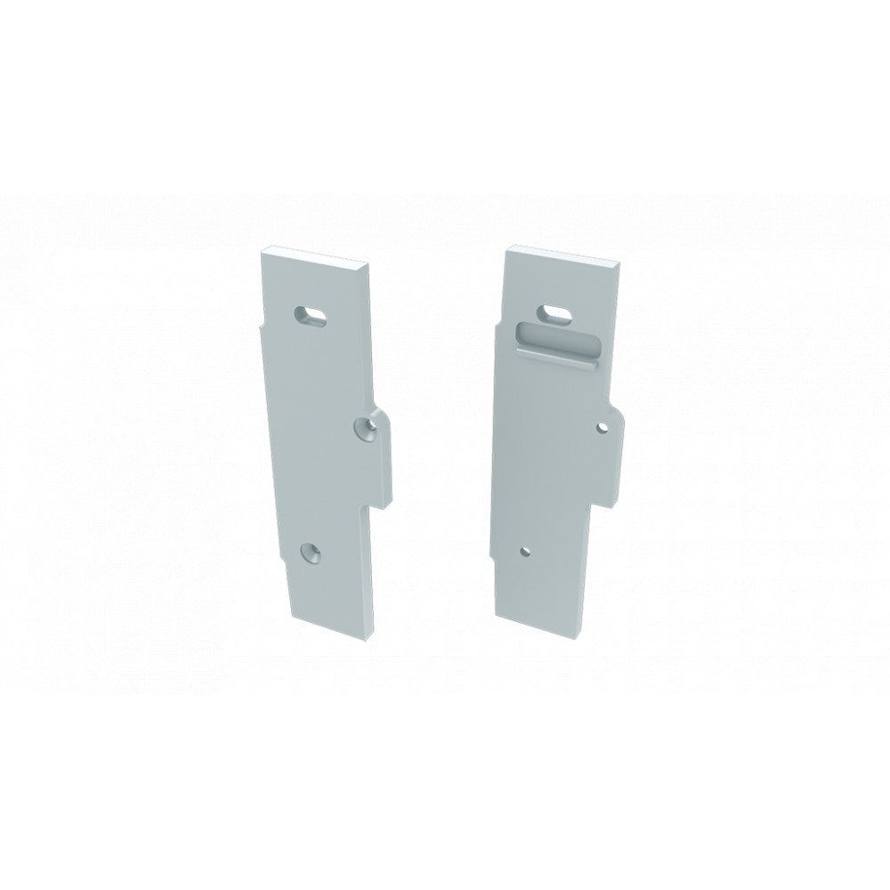 Tapón Final Perfíl Tipo TIANO Recto - Aluminio - Plata - Derecha - Con Agujero