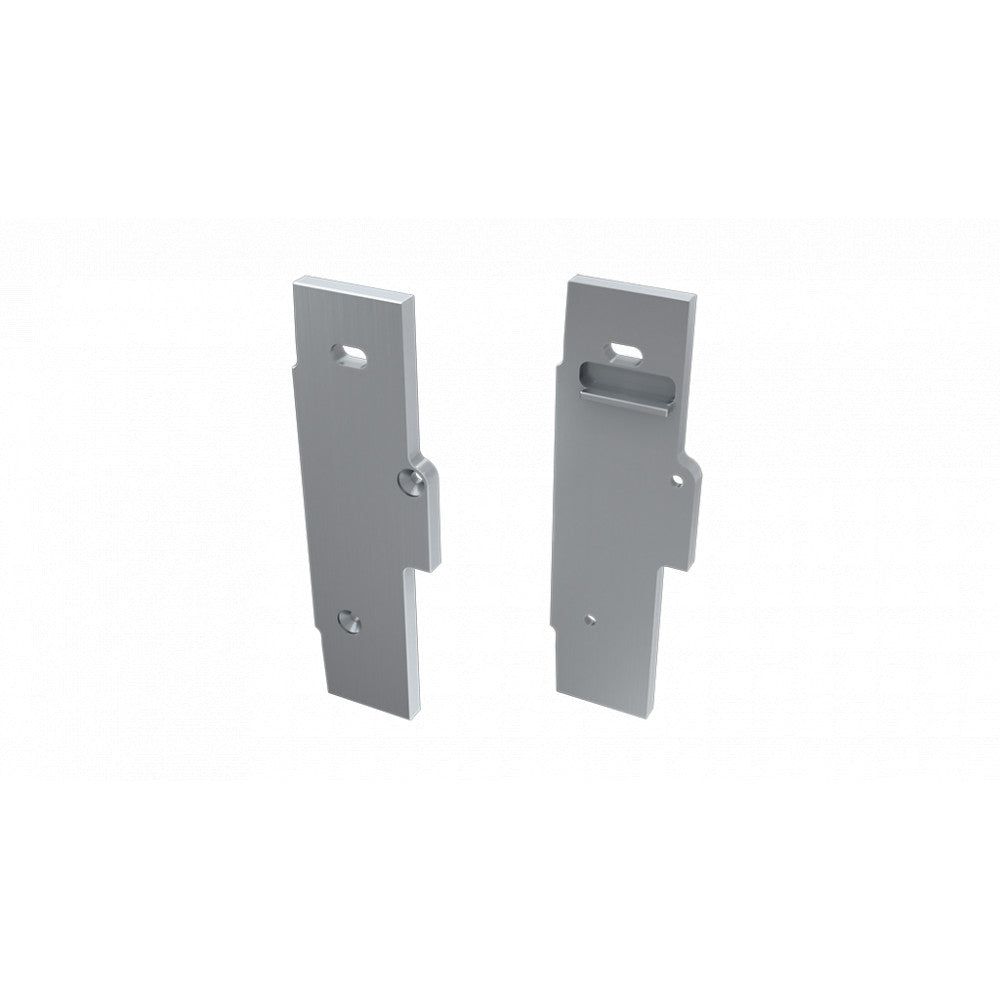 Tapón Final Perfíl Tipo TIANO Recto - Aluminio - Plata - Derecha - Con Agujero – imagen 3