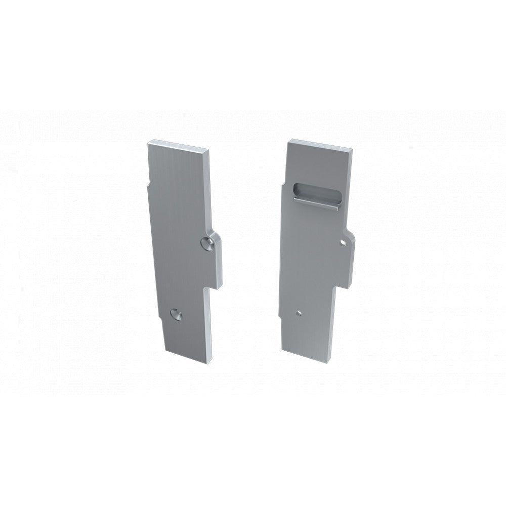 Tapón Final Perfíl Tipo TIANO Recto - Aluminio - Plata - Derecha - Con Agujero – imagen 4