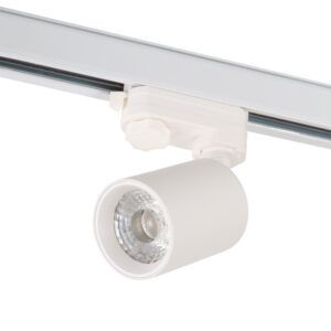 Foco de Carril Trifásico 10W COB Regulable Flicker Free Blanco 2700ºK