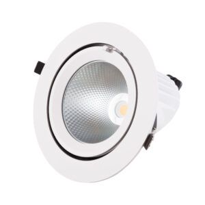 Foco Downlight LED 40W 6000Lm 2700ºK Circular Orientable 40.000H