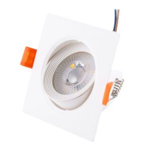 Foco Downlight LED 7W 589Lm 2700ºK Rectangular Basculante 40.000H