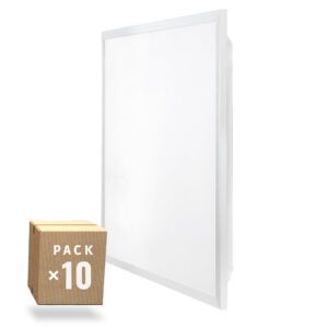 Pack 10 Panel LED 40W 4400Lm 4200ºK 60x60Cm Enrejado UGR19 40.000H