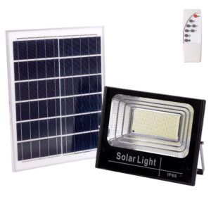 Proyector LED Solar 200W 4000K Panel: 6V/20W Batería: 3,2V/15000MaH Control Remoto