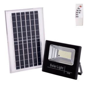 Proyector LED Solar 65W 4000K Panel: 6V/8W Batería: 3,2V/5000MaH Control Remoto