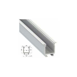 Perfíl Aluminio Tipo W 2,02M