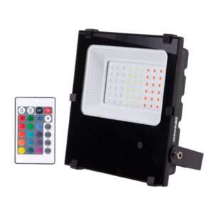 Proyector LED 30W IP65 Mando a Distancia RGB 40.000H