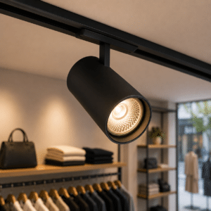 Foco de Carril LED Monofásico Potencia_Temperatura de Color Regulables 20_25_30W 6000_4000_3000K Negro