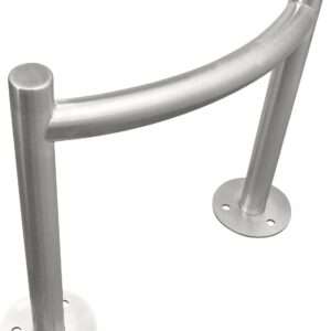 Barrera de protección para cargador de coche eléctrico, acero inoxidable, 0,5 m (EVACBHSS)