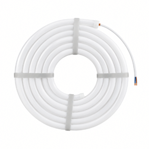 Tira LED Neón Flexible Circular - 220V - Instalación sobre superficie - Ø15mm 22W/m x1M IP67 - Verde