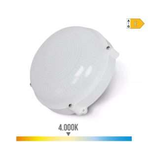 PLAFÓN EXTERIOR LED CIRCULAR BLANCO 12W IP65 4000K LUZ DÍA Ø19,2x7,2cm