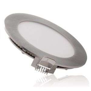 Placa LED 18W 1800Lm 2700ºK Circular Niquel Satinado 50.000H