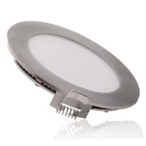 Placa LED 18W 1800Lm 6000ºK Circular Niquel Satinado 50.000H