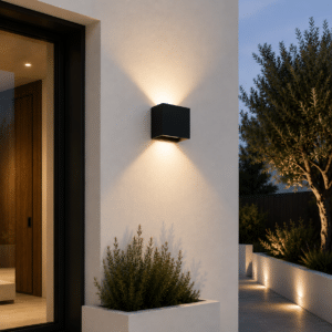 Aplique LED para Exterior 2x5W 100Lm/W IP65 Negro 4000K