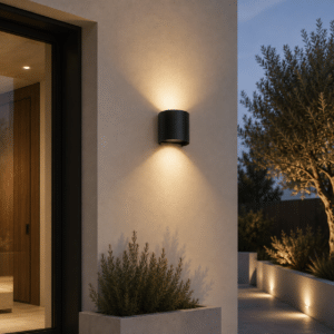 Aplique LED Exterior 2x5W 100Lm/W IP65 Negro 2700ºK