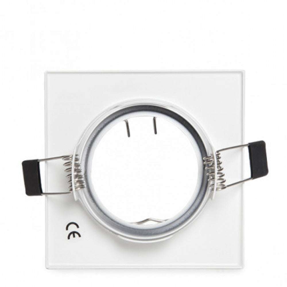 Aro Foco Downlight Basculante Cuadrado Aluminio Blanco 83/83Mm Estuche Personalizado – imagen 3
