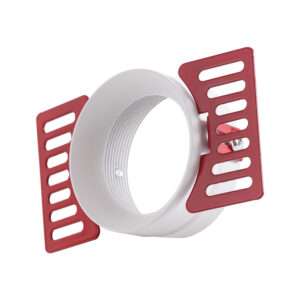 Aro Foco Downlight Circular Aluminio Blanco Integración Yeso Ø60mm