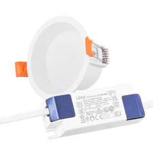 Downlight LED 7W 140Lm/W Driver LIFUD Flicker Free 6000ºK