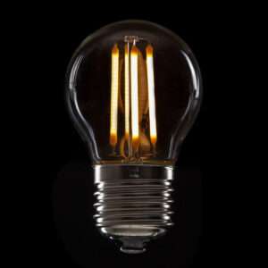 Bombilla LED E27 4W 288Lm 2000ºK Filamento G45 40.000H
