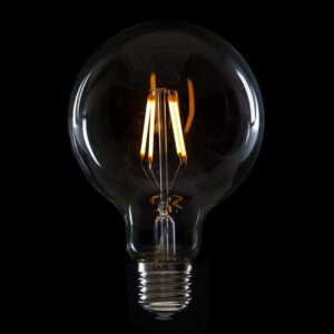 Bombilla LED E27 4W 288Lm 2000ºK Filamento G95 40.000H