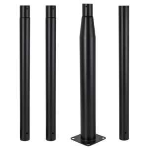 Columna Farola 4M Desmontable Negro