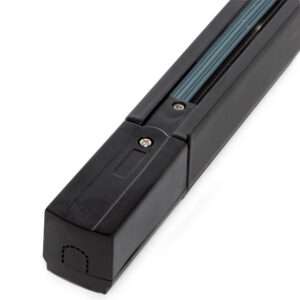 Carril Trifásico Focos de LED Negro 2M