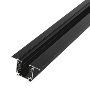 Carril Trifásico Empotrable para Focos LED Negro 1M