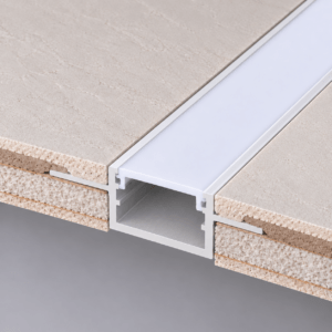 Perfil Aluminio para Tira LED Integración - 30mm - con Difusor Opal - 2 Metros