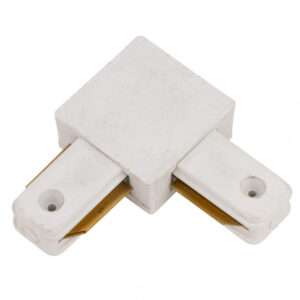 Conector 90º Carril Monofásico Blanco