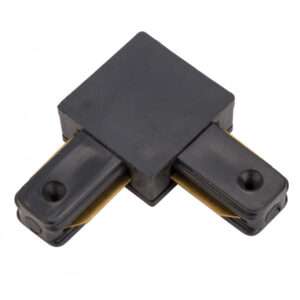 Conector 90º Carril Monofásico Negro