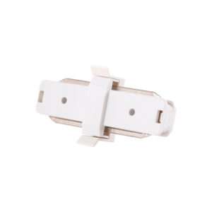 Conector Recto Carril Monofásico Blanco