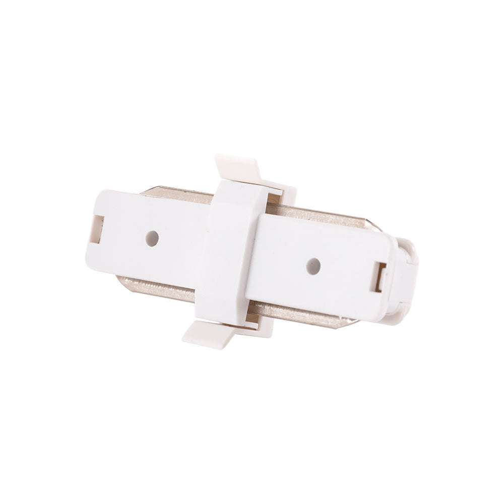 Conector Recto Carril Monofásico Blanco