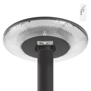 Farola LED Solar 100W Sensor Control Remoto Blanco Frío