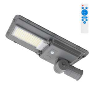 Farola LED Solar 150W 5000K Panel 6V 20W Batería 15Ah Sensor/Control Remoto