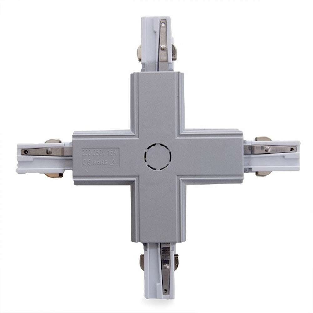 Conector + Carril Trifásico Plata – imagen 3
