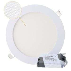 Placa LED 6W 600Lm Circular CCT (Tonalidad Luz Regulable) UGR17 40.000H