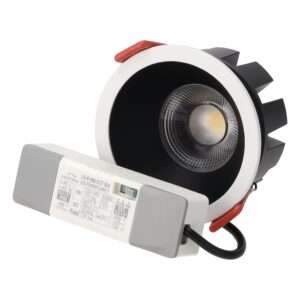 Downlight LED 8W CCT Chip OSRAM Corte Ø 75mm Reflector Negro