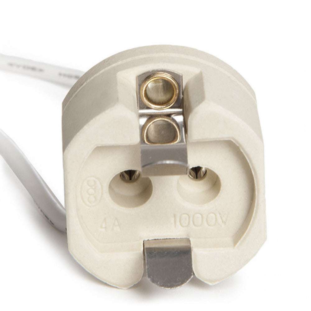 Portalámparas Cerámico G12 Cable 160Mm 180ºc