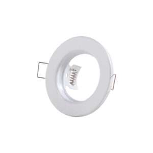 Aro Foco Downlight Circular "Sara" Acero 81mm - Blanco